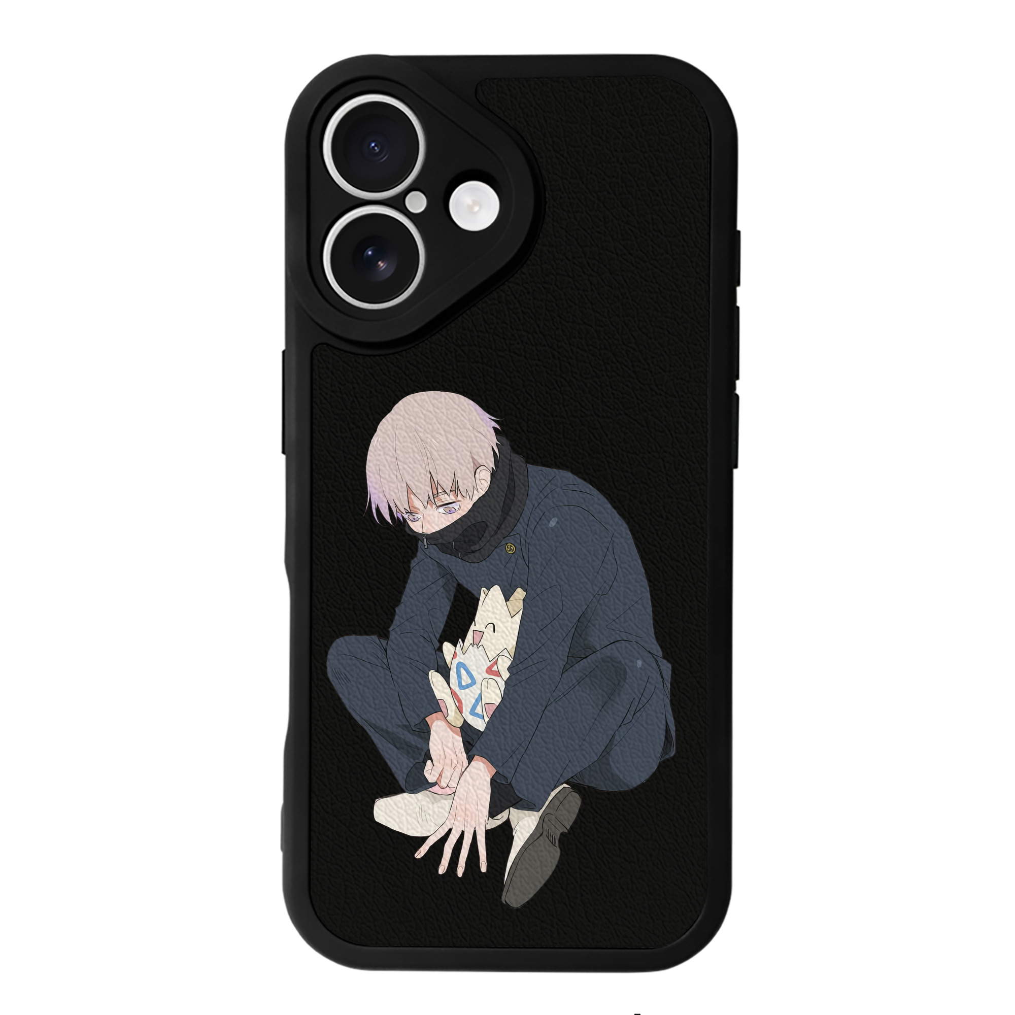 （画像用） 呪術廻戦 Jujutsu Kaisen 【iPhone 16シリーズ対応】シリコンスマホケース（レザー調） 材質：シリコン